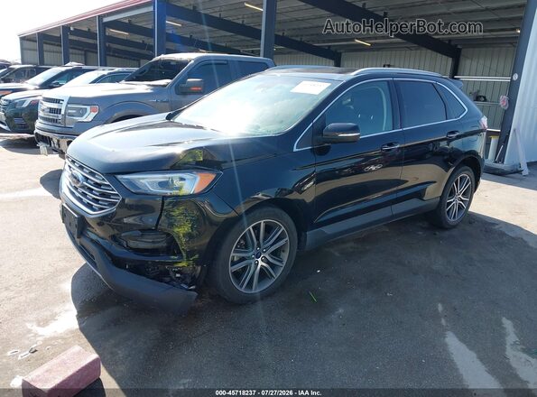 2FMPK4K97LBA75188 2020 FORD EDGE Black Front left