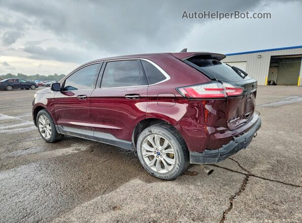 2FMPK4K97NBA45367 2022 FORD EDGE Burgundy Задня ліва чверть