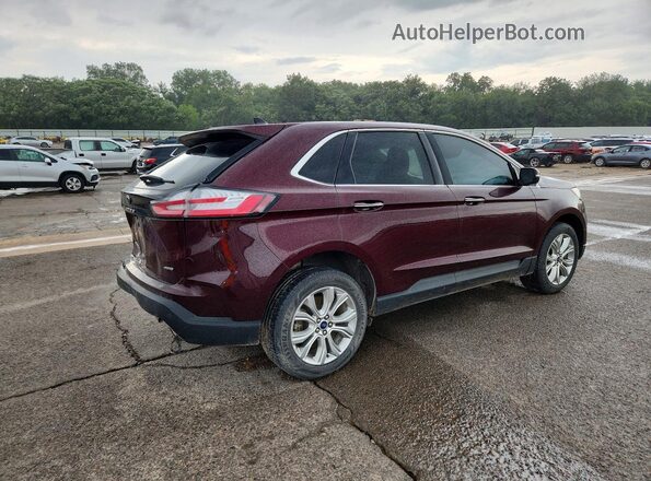 2FMPK4K97NBA45367 2022 FORD EDGE Burgundy Задня права чверть
