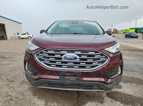 2FMPK4K97NBA45367 2022 FORD EDGE Burgundy Вид спереду