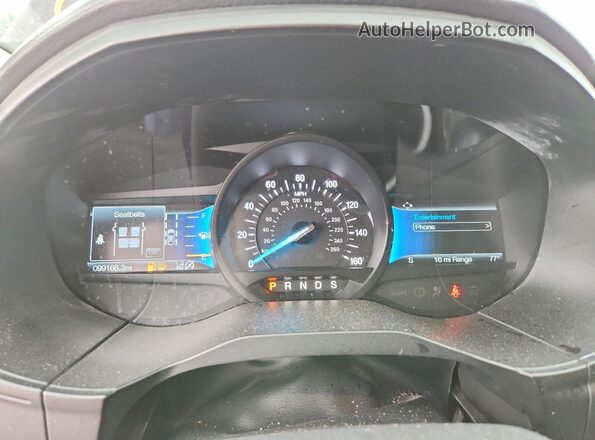 2FMPK4K97NBA45367 2022 FORD EDGE Burgundy Вид щитка приладів