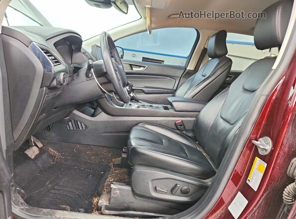 2FMPK4K97NBA45367 2022 FORD EDGE Burgundy Вид салону спереду