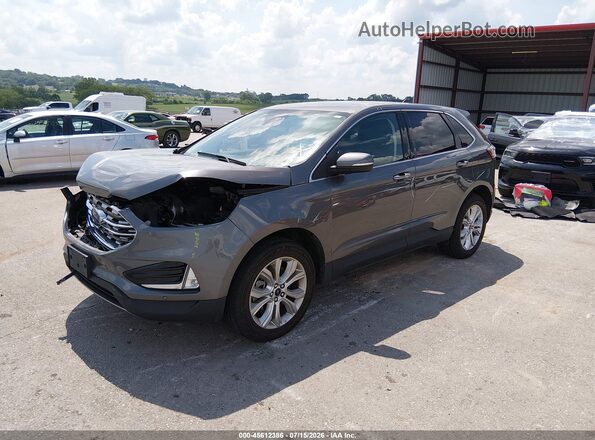2FMPK4K97PBA19144 2023 FORD EDGE Серый Передняя левая четверть