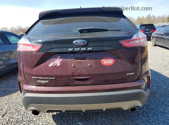 2FMPK4K97RBA04811 2024 FORD EDGE Maroon Rear view