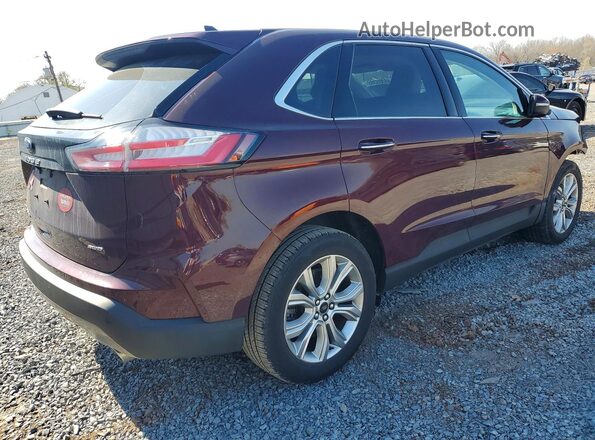 2FMPK4K97RBA04811 2024 FORD EDGE Maroon Rear right