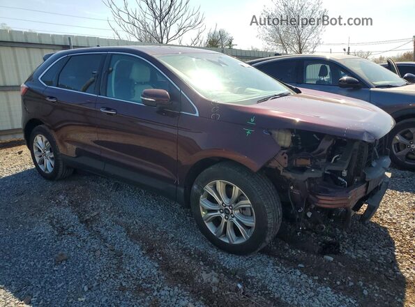 2FMPK4K97RBA04811 2024 FORD EDGE Maroon Front right