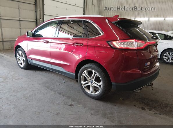 2FMPK4K98GBB43164 2016 FORD EDGE Red უკანა მარცხენა