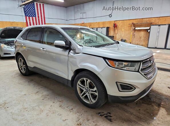 2FMPK4K98JBB06820 2018 FORD EDGE Silver Front right