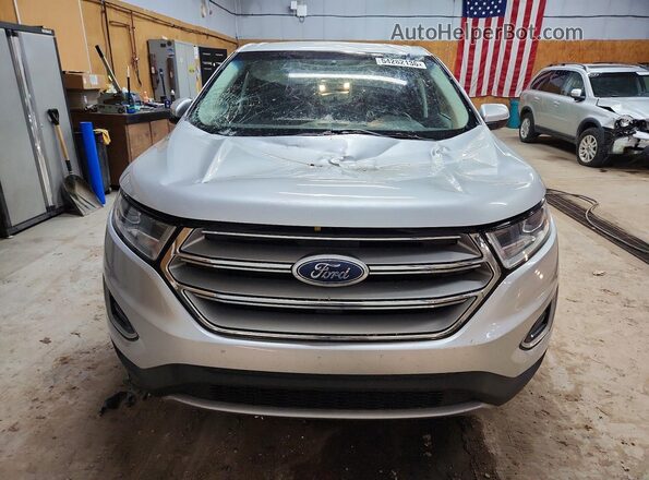 2FMPK4K98JBB06820 2018 FORD EDGE Silver Front view