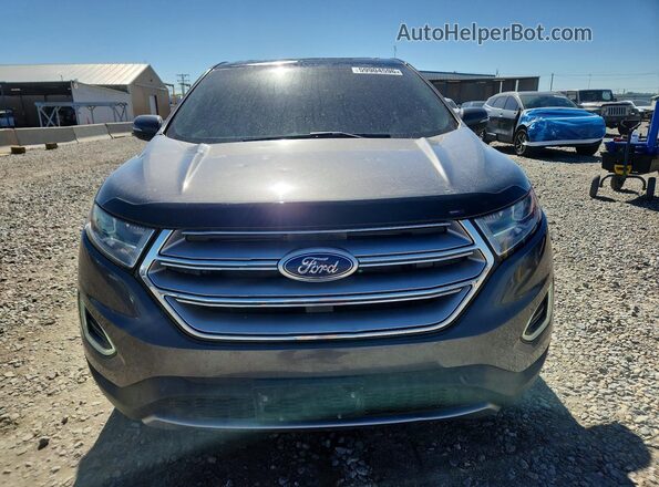 2FMPK4K98JBC47435 2018 FORD EDGE Gray Вид спереду