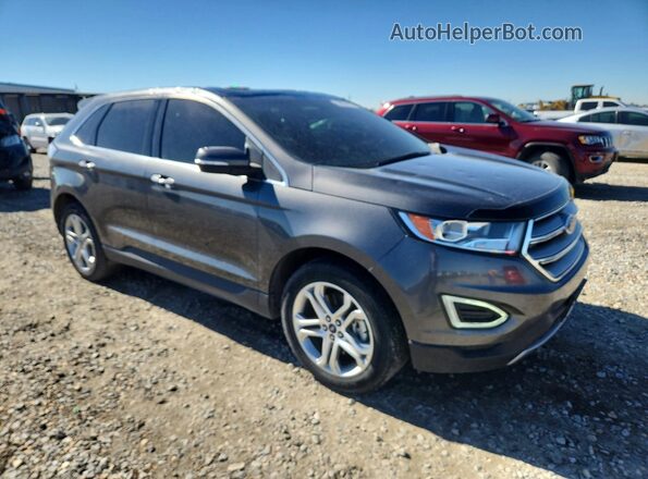 2FMPK4K98JBC47435 2018 FORD EDGE Gray Передня права чверть