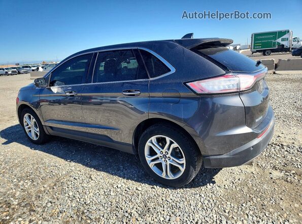 2FMPK4K98JBC47435 2018 FORD EDGE Gray Задня ліва чверть