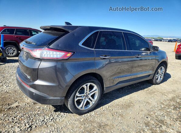 2FMPK4K98JBC47435 2018 FORD EDGE Gray Задня права чверть