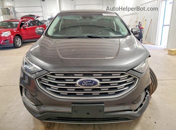 2FMPK4K98KBB24901 2019 FORD EDGE Серый Вид спереди