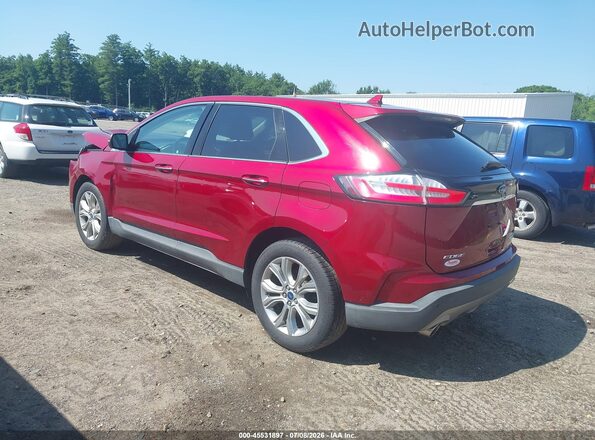 2FMPK4K98KBB33873 2019 FORD EDGE Красный Задняя левая четверть
