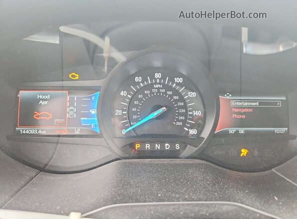 2FMPK4K98KBB70468 2019 FORD EDGE Blue Widok zestawu wskaźników