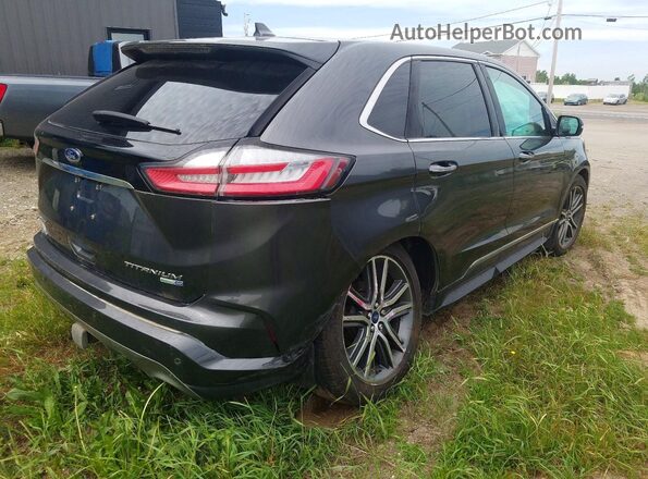 2FMPK4K98KBC65726 2019 FORD EDGE Charcoal Trasero derecho