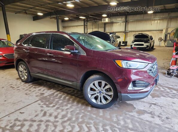 2FMPK4K98LBB42607 2020 FORD EDGE Burgundy წინა მარჯვენა