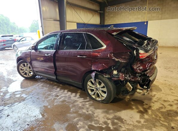 2FMPK4K98LBB42607 2020 FORD EDGE Burgundy უკანა მარცხენა