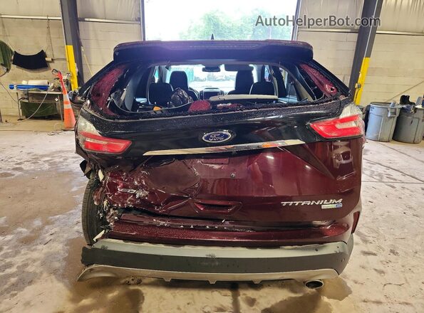 2FMPK4K98LBB42607 2020 FORD EDGE Burgundy უკანა ხედი