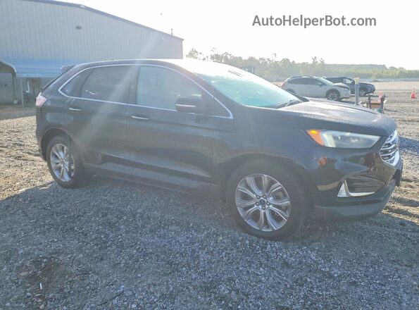 2FMPK4K98NBA37858 2022 FORD EDGE Черный Передняя правая четверть