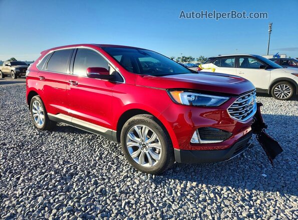 2FMPK4K98PBA23753 2023 FORD EDGE Red Delantero derecho