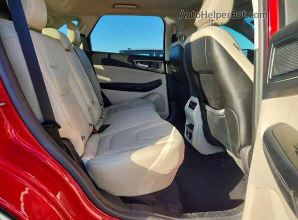 2FMPK4K98PBA23753 2023 FORD EDGE Red Vista interior trasera