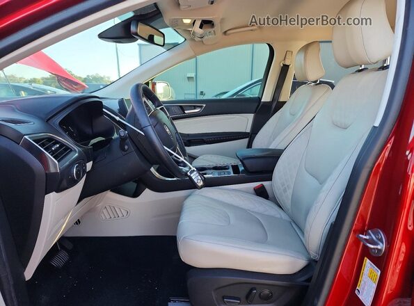 2FMPK4K98PBA23753 2023 FORD EDGE Red Vista interior delantera