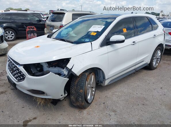 2FMPK4K98RBB19112 2024 FORD EDGE White Vista tres cuartos delantera izquierda
