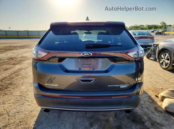 2FMPK4K99GBB06849 2016 FORD EDGE Gray Widok z tyłu