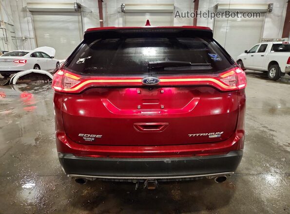 2FMPK4K99GBC11679 2016 FORD EDGE Красный Вид сзади