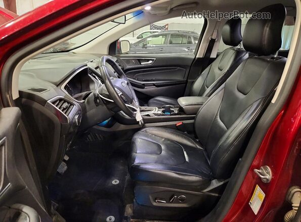 2FMPK4K99GBC11679 2016 FORD EDGE Красный Вид салона спереди