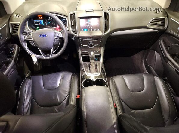 2FMPK4K99GBC11679 2016 FORD EDGE Красный Вид панели приборов