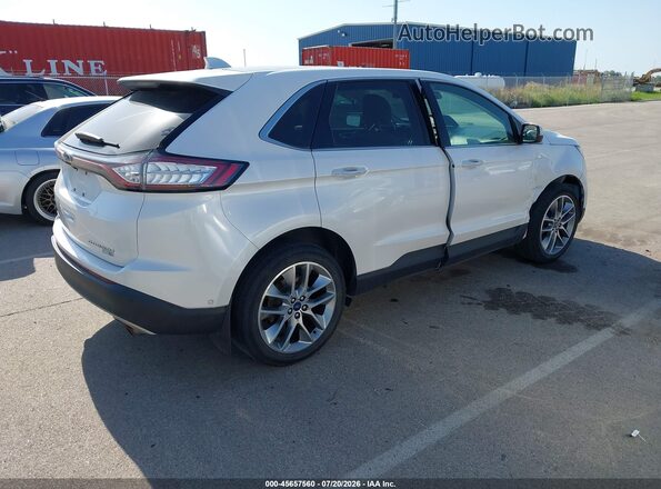 2FMPK4K99JBB58859 2018 FORD EDGE Белый Задняя правая четверть