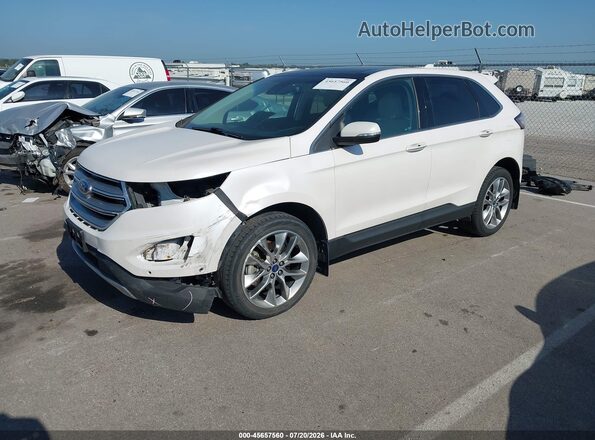 2FMPK4K99JBB58859 2018 FORD EDGE Белый Передняя левая четверть