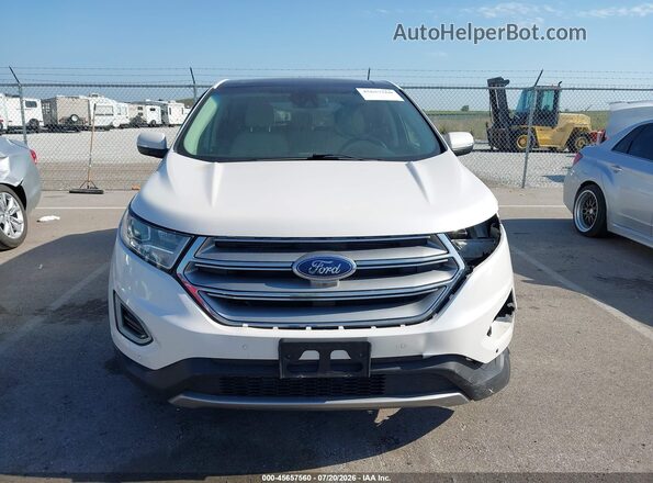 2FMPK4K99JBB58859 2018 FORD EDGE Белый Вид задней части салона