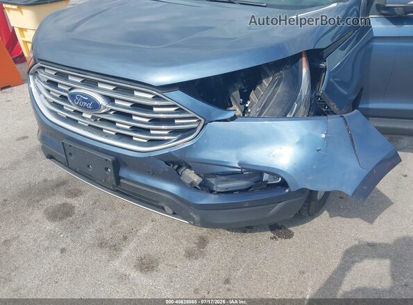 2FMPK4K99KBB12143 2019 FORD EDGE Синий Вид спереди