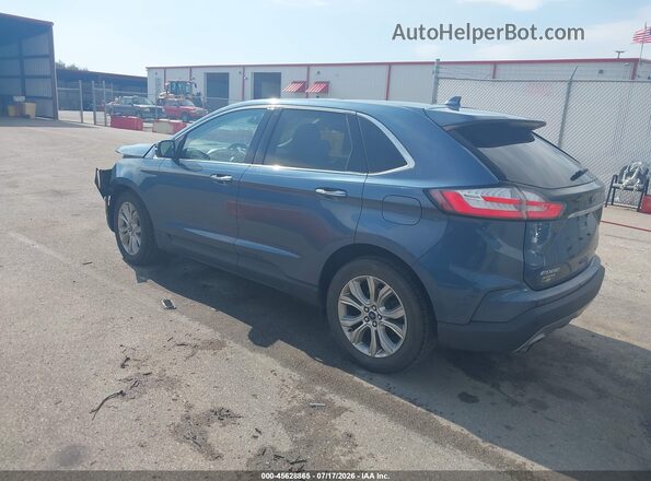 2FMPK4K99KBB12143 2019 FORD EDGE Синий Задняя левая четверть