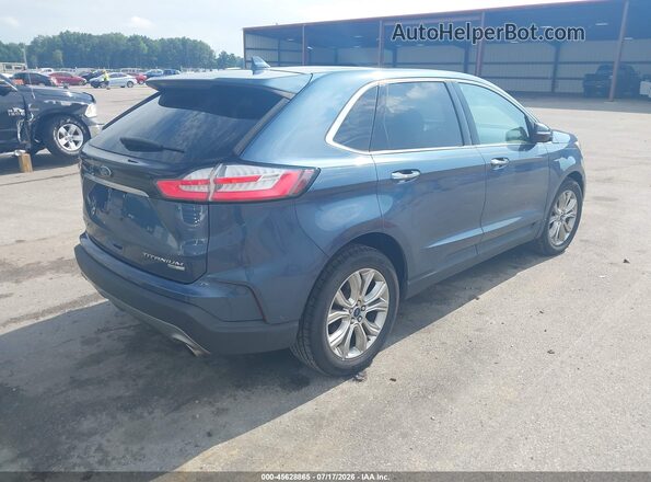 2FMPK4K99KBB12143 2019 FORD EDGE Синий Задняя правая четверть