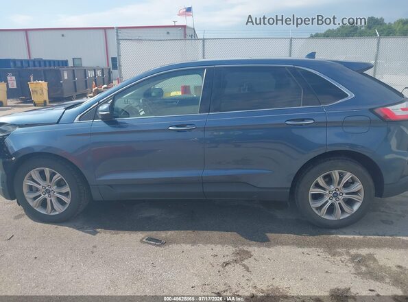 2FMPK4K99KBB12143 2019 FORD EDGE Синий Панорамный вид салона 360°