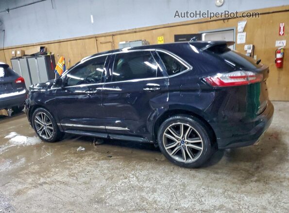 2FMPK4K99KBB58555 2019 FORD EDGE Black Trasero izquierdo