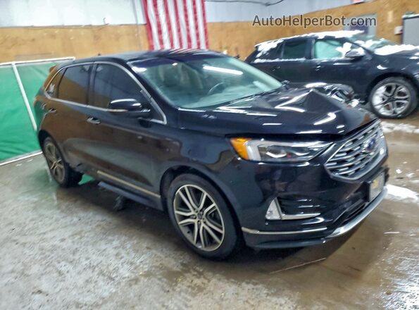 2FMPK4K99KBB58555 2019 FORD EDGE Black Delantero derecho