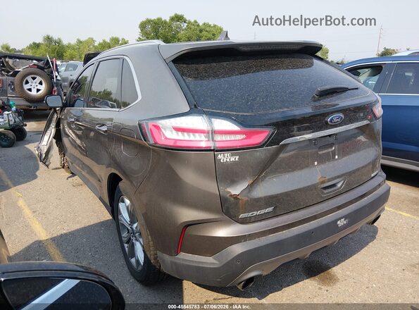 2FMPK4K99KBB89014 2019 FORD EDGE Gray Հետևի ձախ