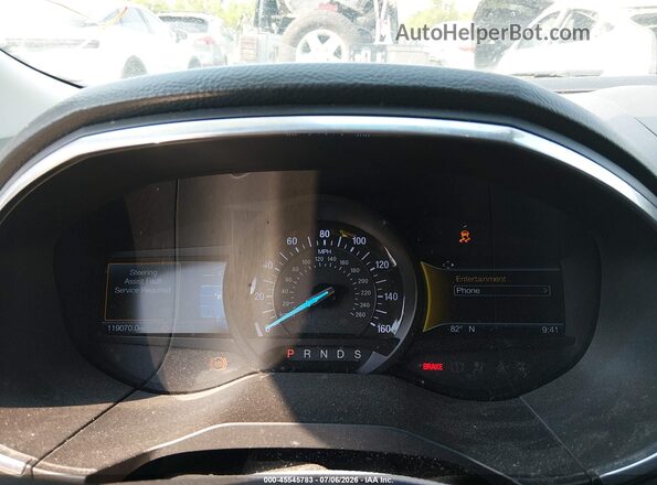 2FMPK4K99KBB89014 2019 FORD EDGE Gray Հետևի նստատեղերի տեսք
