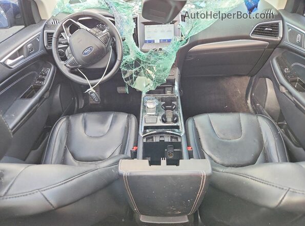 2FMPK4K99LBA24436 2020 FORD EDGE Синий Вид панели приборов