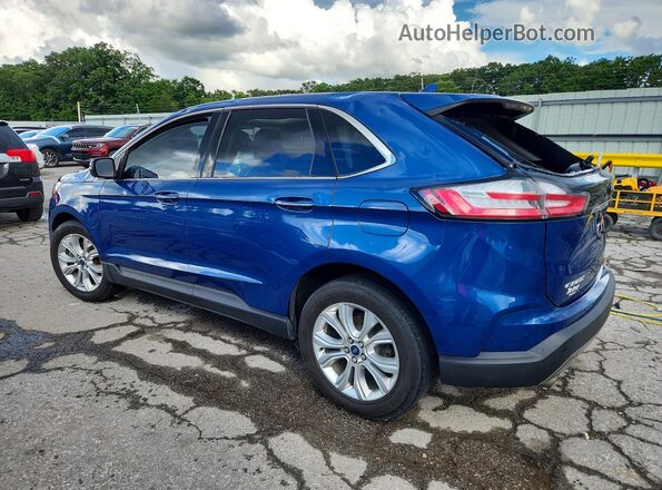2FMPK4K99LBA24436 2020 FORD EDGE Синий Задняя левая четверть