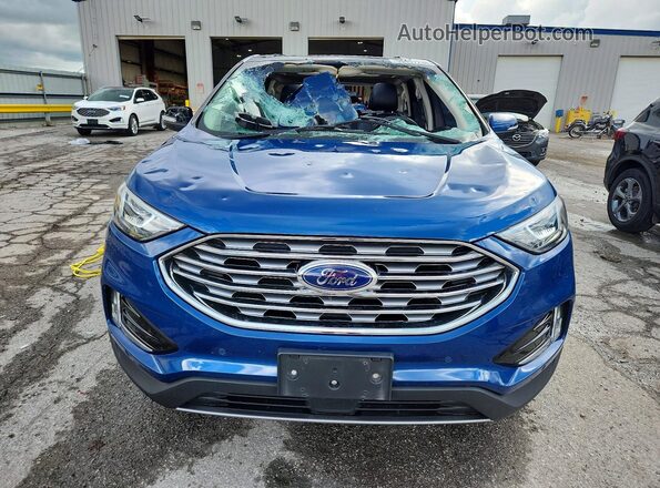 2FMPK4K99LBA24436 2020 FORD EDGE Синий Вид спереди