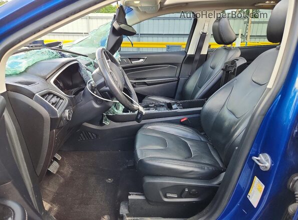 2FMPK4K99LBA24436 2020 FORD EDGE Синий Вид салона спереди
