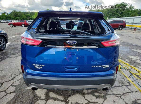 2FMPK4K99LBA24436 2020 FORD EDGE Синий Вид сзади