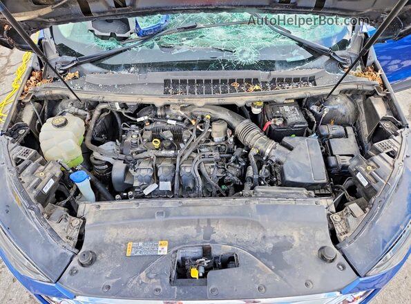 2FMPK4K99LBA24436 2020 FORD EDGE Синий Вид задней части салона